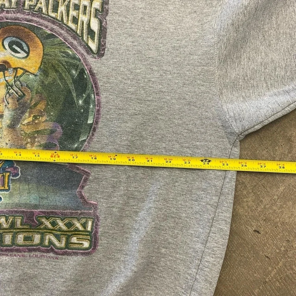 Vintage 90s Starter Green Bay Packers NFL Super Bowl XXXI Crewneck Sweatshirt XL